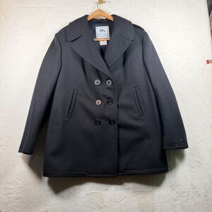 DSCP US Navy Womens Peacoat 18L 100% Wool Dragon Anchor Buttons Epaulets